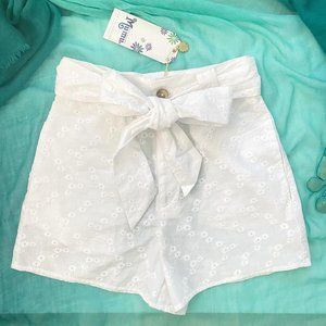 Show Me Your Mumu Eyelet Shorts High Waist